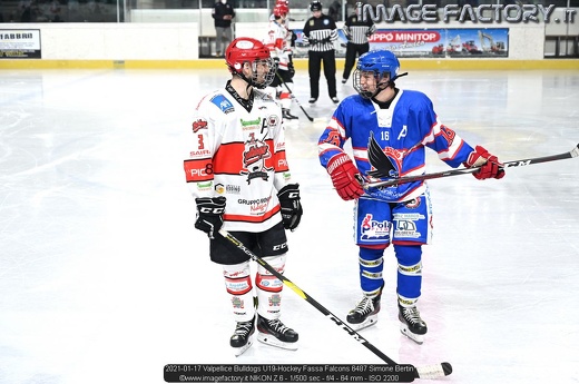 2021-01-17 Valpellice Bulldogs U19-Hockey Fassa Falcons 6487 Simone Bertin